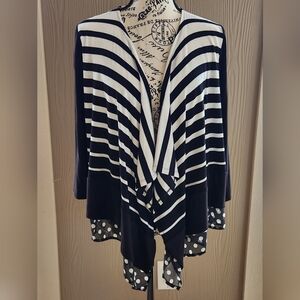Tribella Black/White Cardi